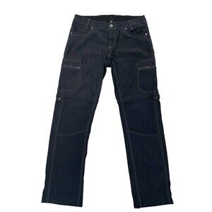 Kuhl Hiking Trekking Zip Off Kliffside Convertible Cargo Pants Black Women’s 8